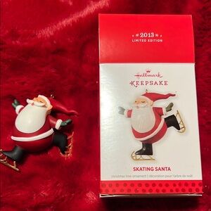 Hallmark Keepsake Skating Santa Ornament